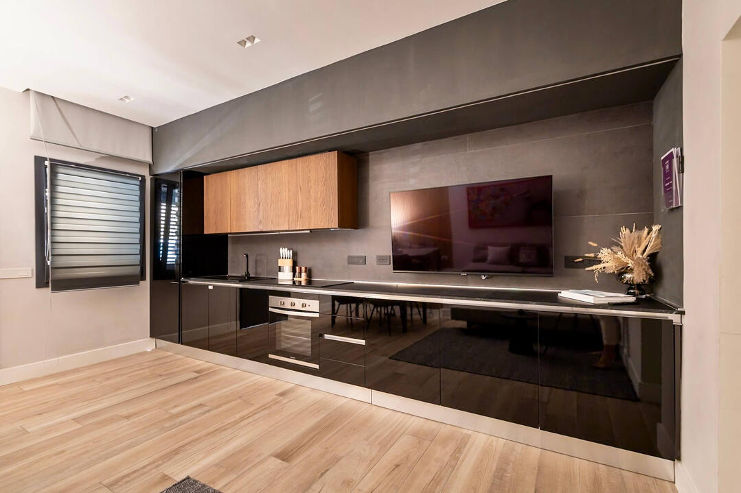 Fully equipped custom CREO kitchen designed for effortless cooking and modern living.